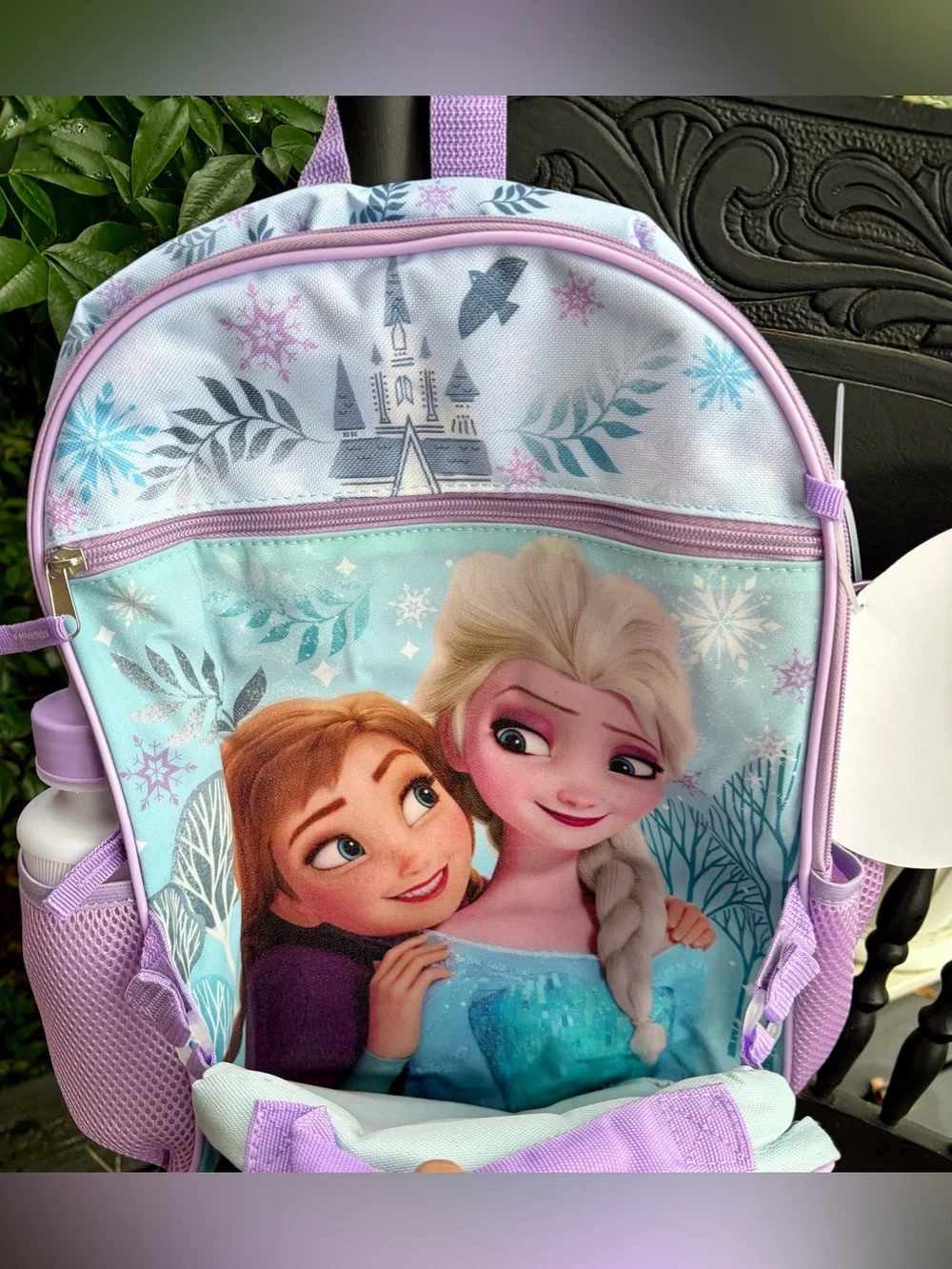 NWT DISNEY FROZEN Kids Backpack - Aqua & Lavender - 5 Piece Set